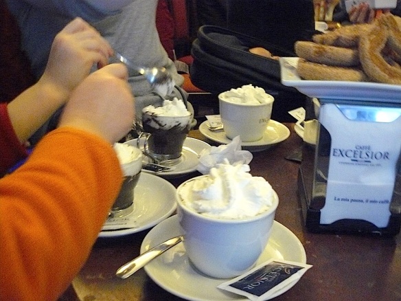 The best thing about the day? Hot chocolate with whipped cream at the end of it!